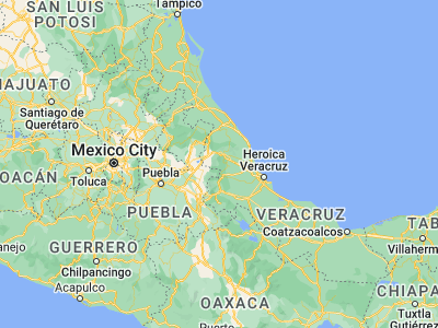 Map showing location of Xico (19.42223, -97.0093)
