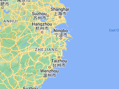 Map showing location of Xidian (29.49051, 121.43303)