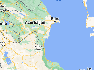 Map showing location of Xıllı (39.43012, 49.10166)