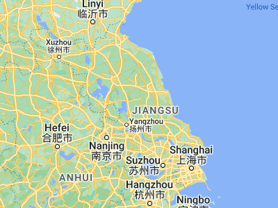 Map showing location of Xinghua (32.93917, 119.83417)