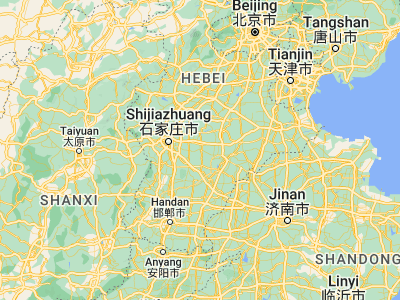 Map showing location of Xinji (37.90278, 115.20361)