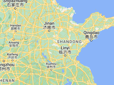 Map showing location of Xintai (35.90056, 117.75194)