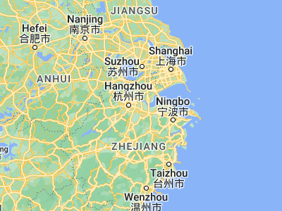 Map showing location of Xinwan (30.27889, 120.53857)