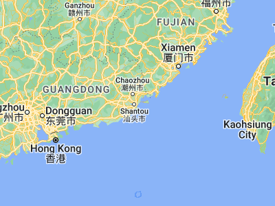 Map showing location of Xinxi (23.40239, 116.76915)