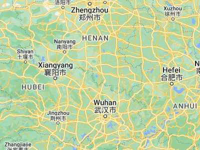 Map showing location of Xinyang (32.12278, 114.06556)