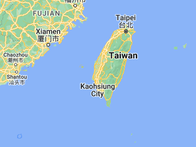 Map showing location of Xinying (23.30694, 120.31056)