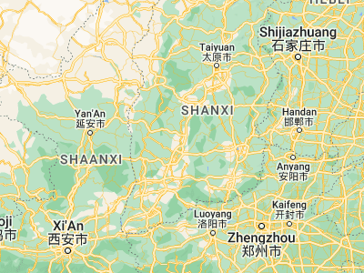Map showing location of Xinzhi (36.49889, 111.70472)