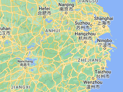 Map showing location of Xitou (30.01053, 118.46731)
