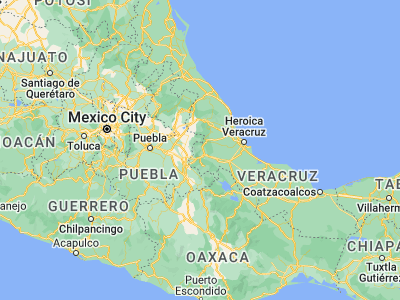 Map showing location of Xocotla (19.01517, -97.09935)