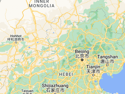 Map showing location of Xuanhua (40.61028, 115.04472)