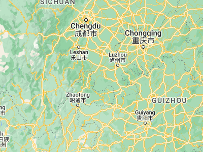 Map showing location of Xunchang (28.45433, 104.71498)