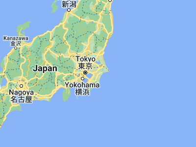 Map showing location of Yachimata (35.65, 140.31667)
