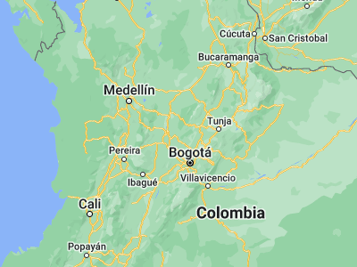 Map showing location of Yacopí (5.45948, -74.33823)
