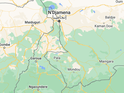 Map showing location of Yagoua (10.34107, 15.23288)
