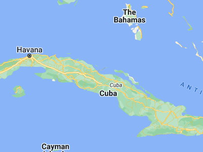 Map showing location of Yaguajay (22.32722, -79.23778)