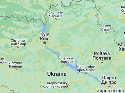 Map showing location of Yahotyn (50.27975, 31.76246)