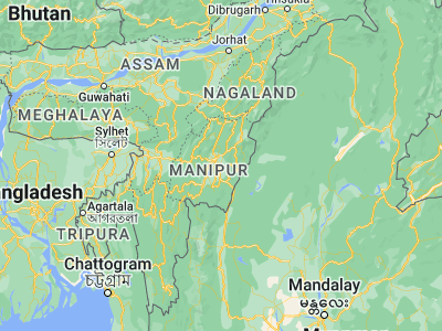 Map showing location of Yairipok (24.67792, 94.04767)