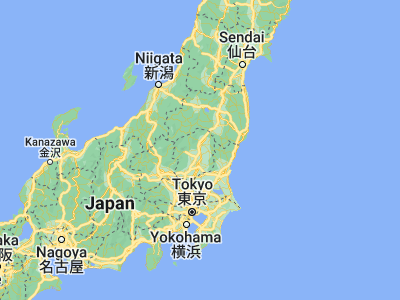 Map showing location of Yaita (36.8, 139.93333)