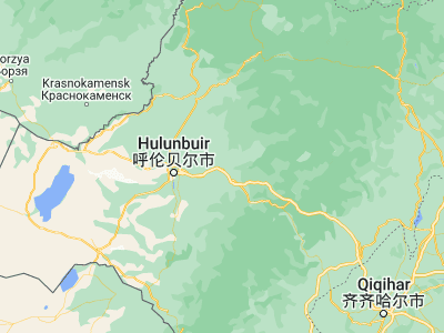 Map showing location of Yakeshi (49.28333, 120.73333)