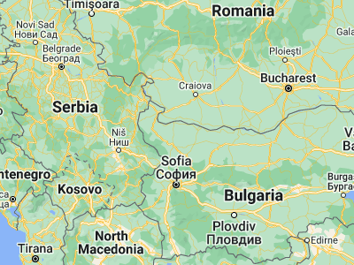 Map showing location of Yakimovo (43.64306, 23.36778)