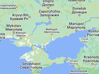 Map showing location of Yakymivka (46.69972, 35.15916)