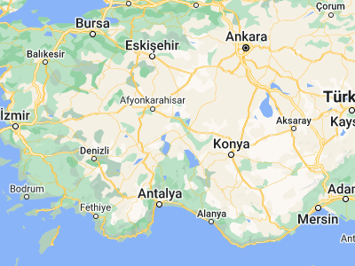 Map showing location of Yalvaç (38.29556, 31.17778)