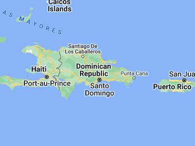 Map showing location of Yamasá (18.77014, -70.02508)