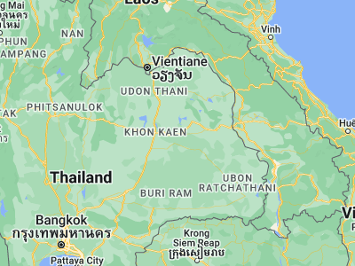 Map showing location of Yang Talat (16.39982, 103.36785)