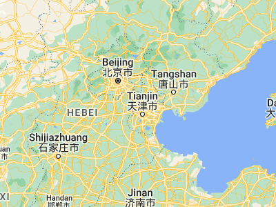 Map showing location of Yangcun (39.36389, 117.06028)