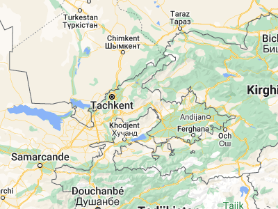 Map showing location of Yangiobod (41.11919, 70.09406)