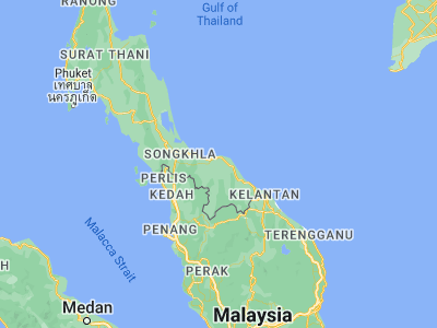 Map showing location of Yarang (6.75986, 101.29339)