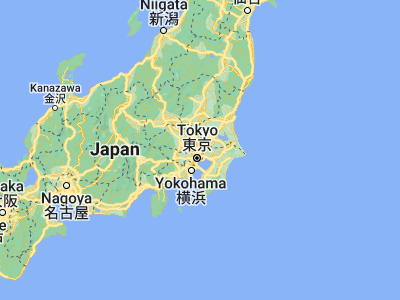 Map showing location of Yashio (35.82255, 139.83905)