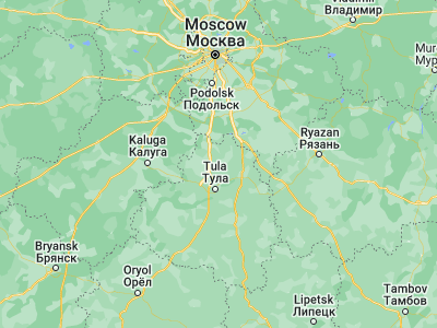 Map showing location of Yasnogorsk (54.48082, 37.69854)