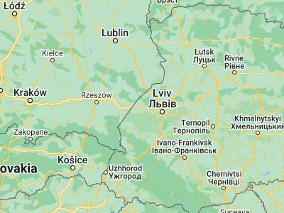 Map showing location of Yavoriv (49.93864, 23.38254)