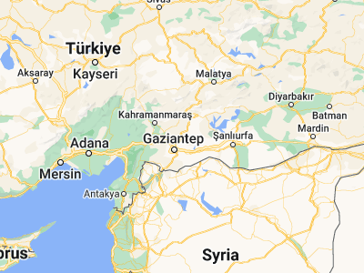 Map showing location of Yavuzeli (37.31772, 37.56824)