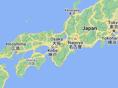 Map showing location of Yawata (34.87009, 135.7027)