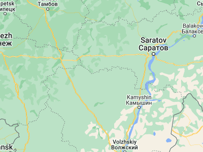 Map showing location of Yelan’ (50.949, 43.73781)