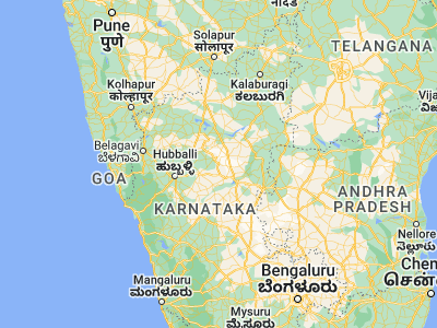 Map showing location of Yelbarga (15.63333, 76.01667)