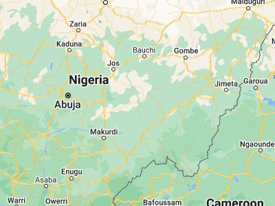 Map showing location of Yelwa (8.83333, 9.63333)