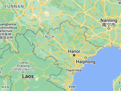 Map showing location of Yên Bái (21.7, 104.86667)