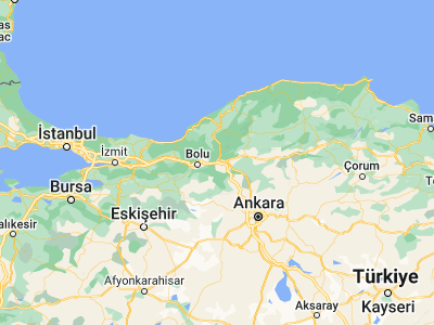 Map showing location of Yeniçağa (40.77115, 32.03375)