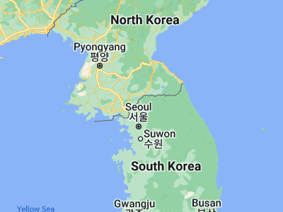 Map showing location of 연천군 (38.09404, 127.07577)