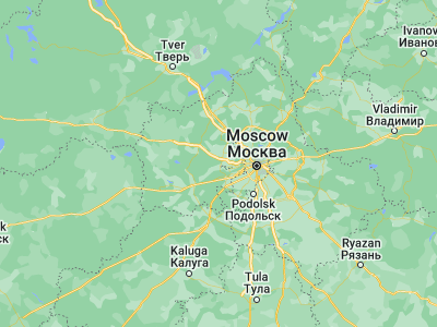 Map showing location of Yershovo (55.76911, 36.85929)