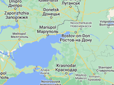 Map showing location of Yeysk (46.7055, 38.2739)