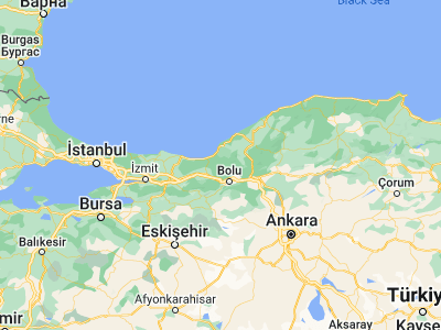 Map showing location of Yığılca (40.95983, 31.44356)