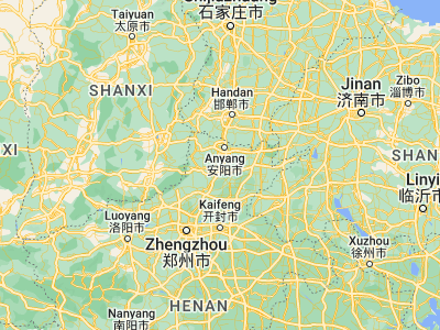 Map showing location of Yigou (35.81139, 114.31667)