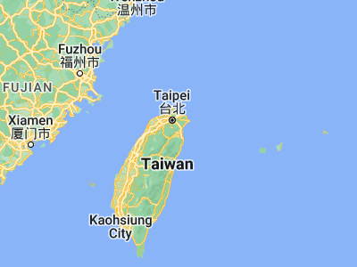 Map showing location of Yilan (24.757, 121.753)