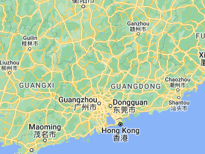 Map showing location of Yingcheng (24.16588, 113.41268)