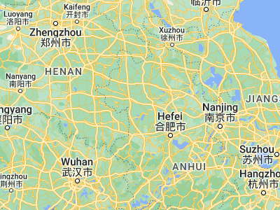 Map showing location of Yingshang Chengguanzhen (32.62945, 116.27014)