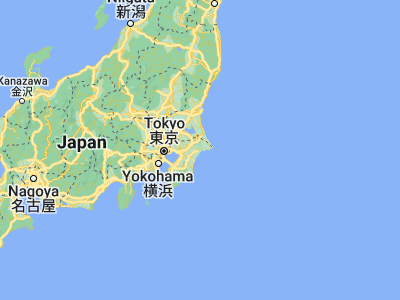 Map showing location of Yōkaichiba (35.7, 140.55)